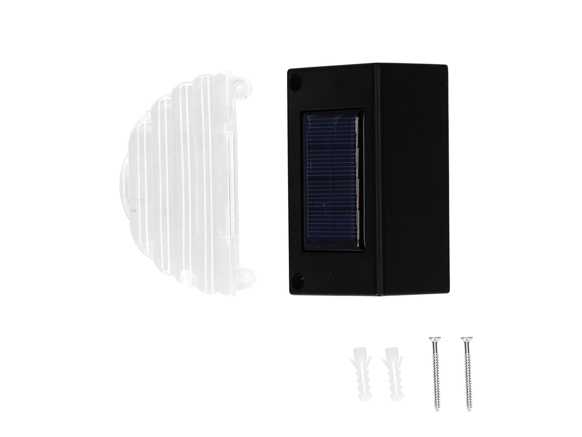 2026 4 Peças Lâmpada Solar Impermeável Ip65 para Terraço com Luz Quente e Modo Rgb para Decoração de Jardim e Pátio Preto