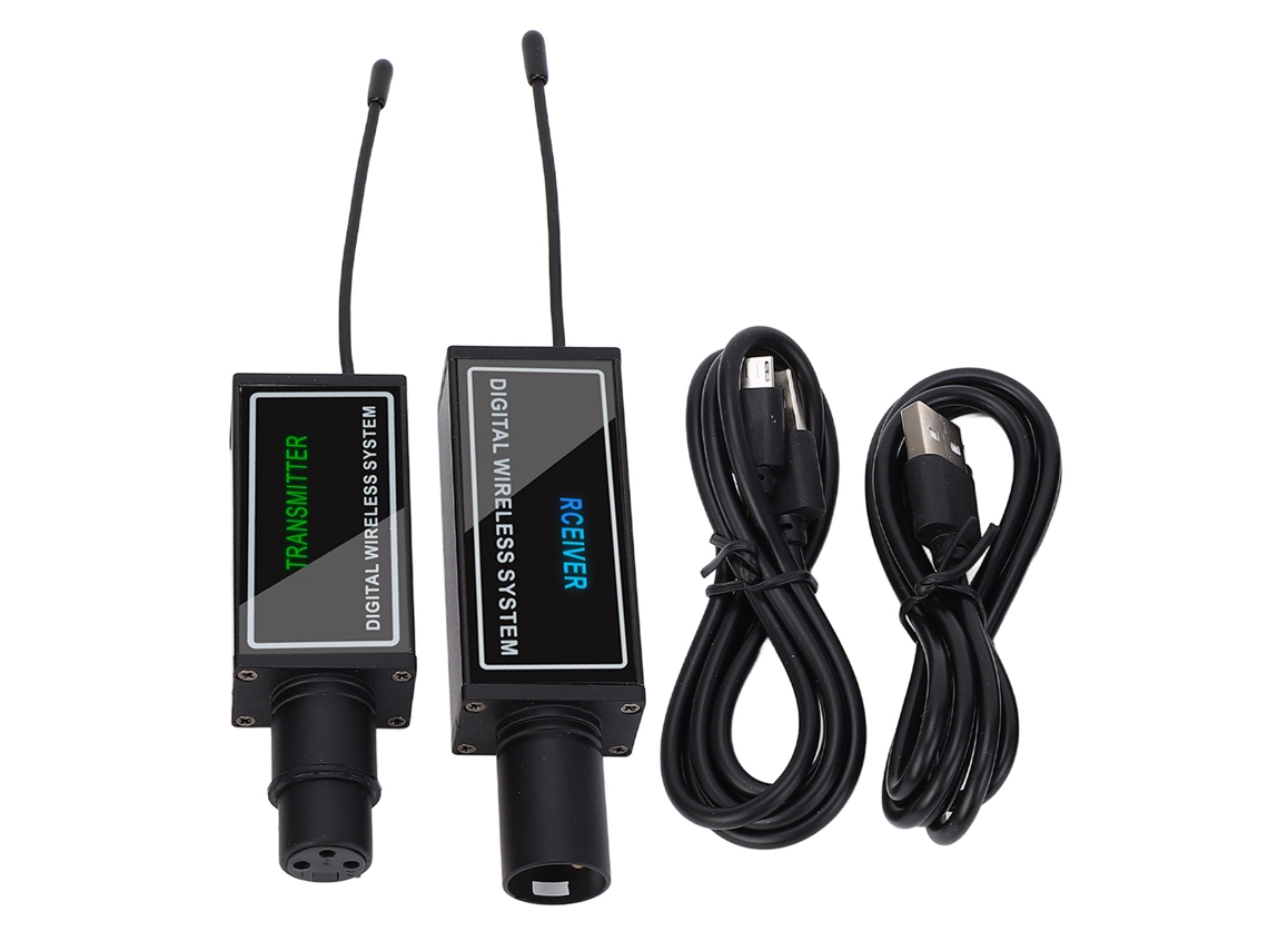 Transmissor e receptor de microfone sem fio UHF, adaptador de cabeamento para XLR, recarregável USB para mixer de áudio e câmera S/MARCA