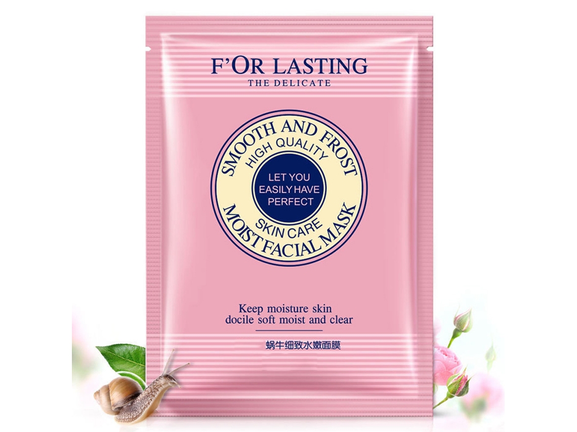 Máscara Facial Concentrada de Caracol 25g Hidratante Antirrugas Clareadora Minimiza Poros Suave