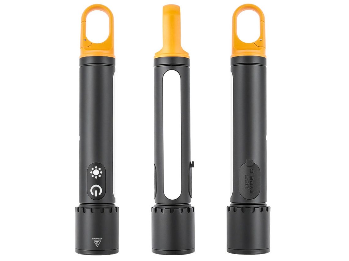 Lanterna Tática Led Superbrilhante Black-1000lm Com Luz Lateral Cob, Bateria 21700, Zoom Telescópico Recarregável Por Usb, Melhor Lanterna Led Pequena