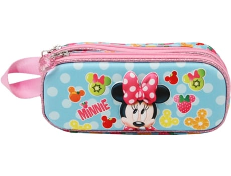 Estojo Duplo MINNIE MOUSE Fruits 3D (Multicor - 10x22.5x7cm)
