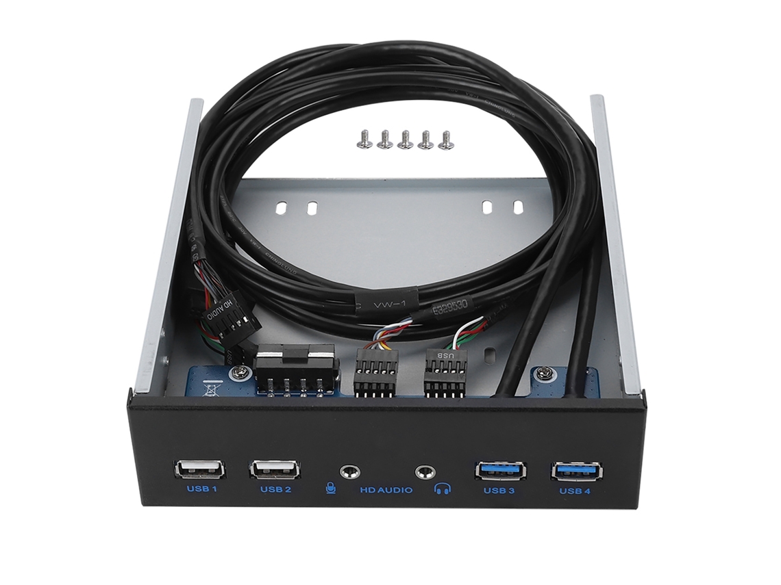 Painel Frontal Com Extensão Usb 3.0, Usb 2.0 19pin E Áudio Hd