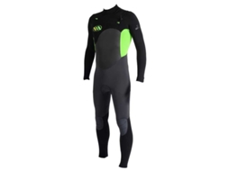 Terno de Neoprene Manga Longa com Zíper no Peito Lotus Preto Swest