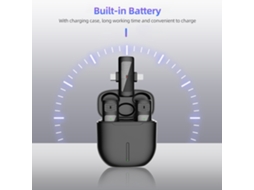 2026 micrófono Lavalier Inalámbrico para Teléfonos Android, Clip On Lapel Mic Sistema Inalámbrico Smartphone