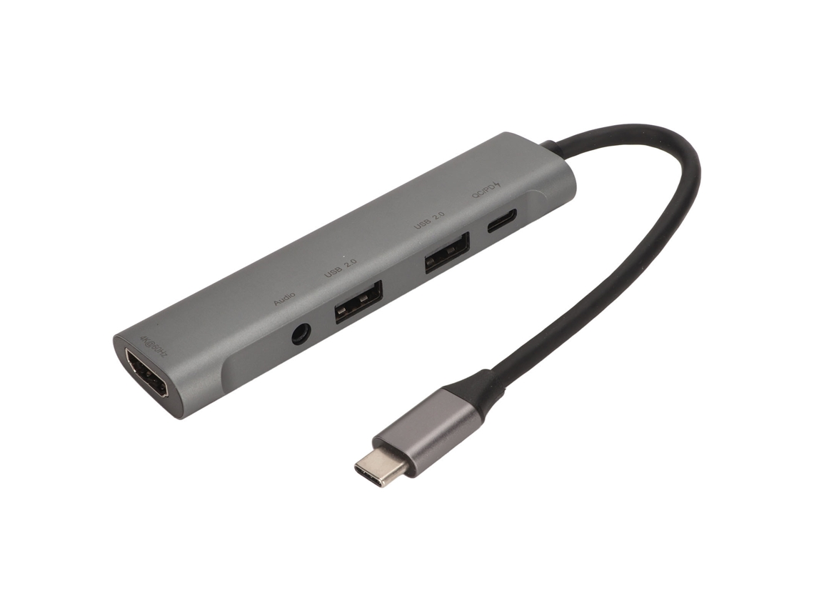 Adaptador LAXISCREED Usb C Hub 5 em 1 4k Pd Áudio