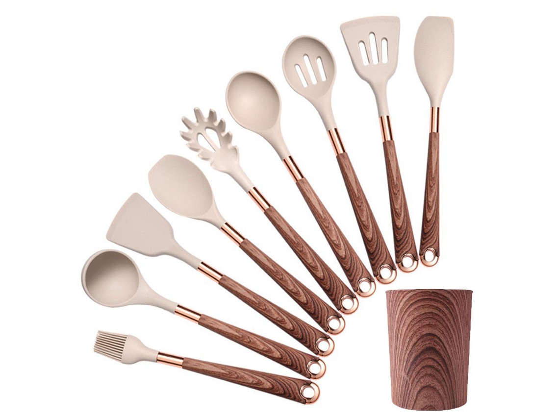 Conjunto de Utensílios de Silicone 9 Peças DUREFORWARD