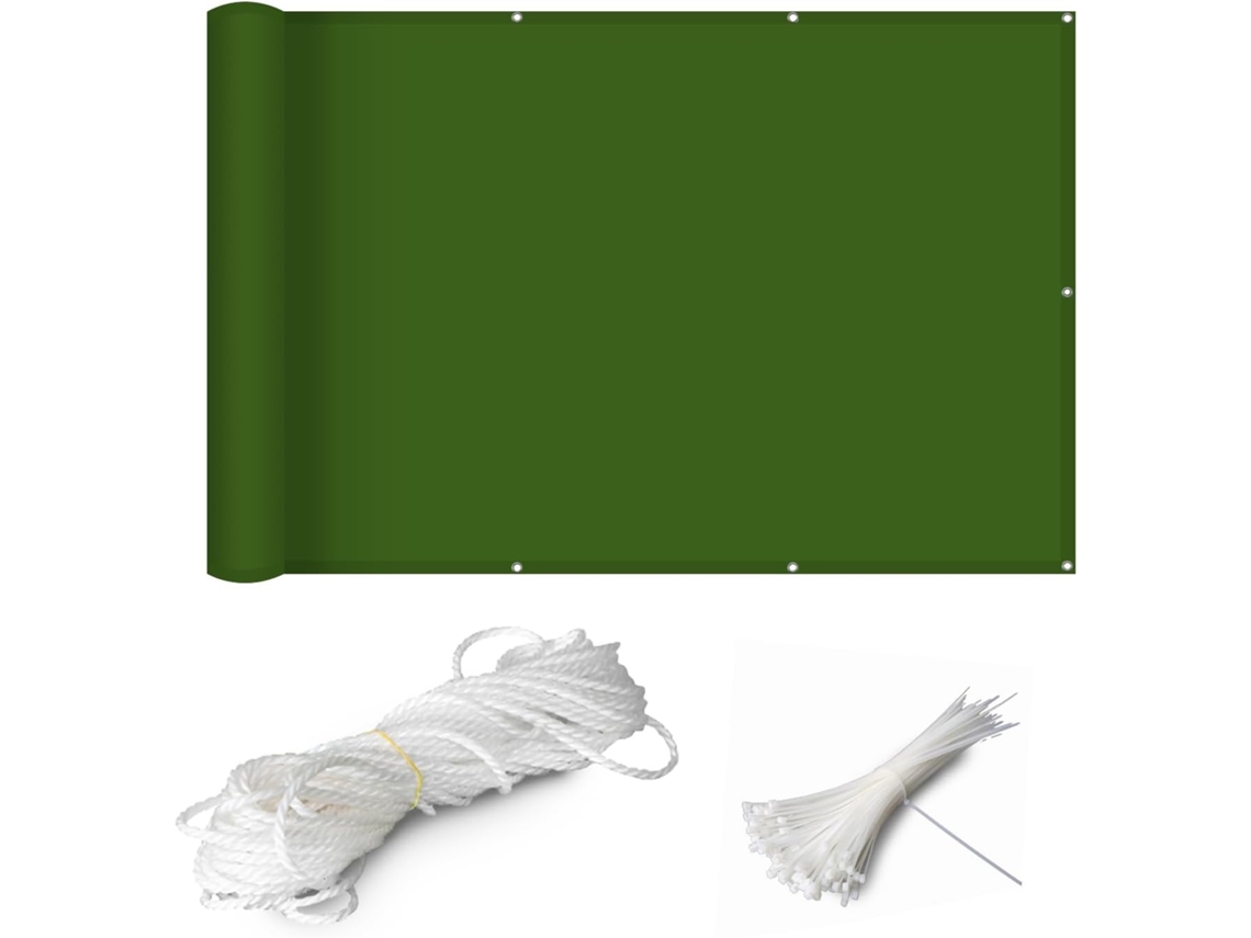 Tela De Privacidade, Guojun, 75 X 450 Cm, Material Alta Qualidade, Opaca, Resistente Aos Raios Uv
