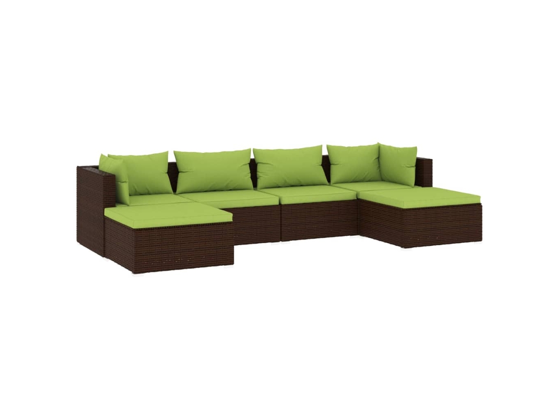 Garden Lounge Set, Garden Lounge Sets Vidaxl Marrom Rattan / Vime (n/a)