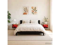 Vidaxl Armário De Cama Montado Na Parede Heesch 2 Unid.