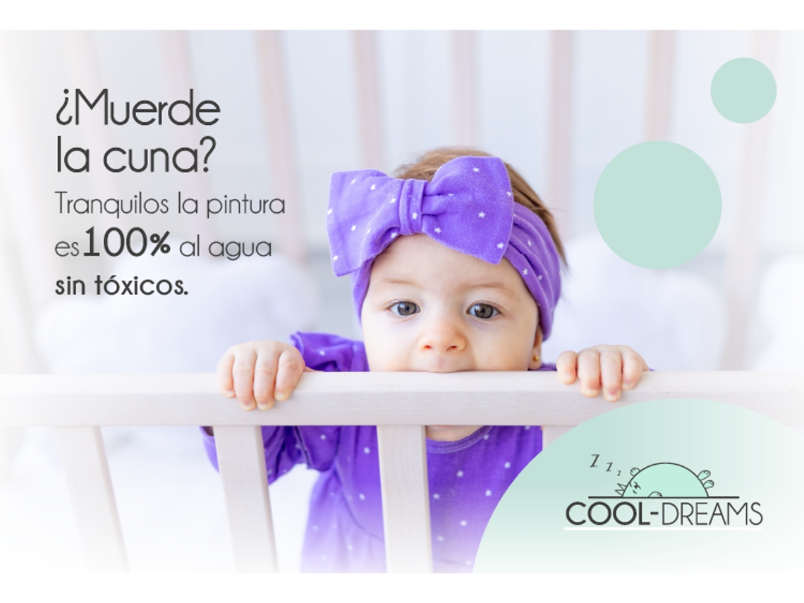 Berço Indi + kit de dormir em conjunto + colchão HR + 4 rodas +