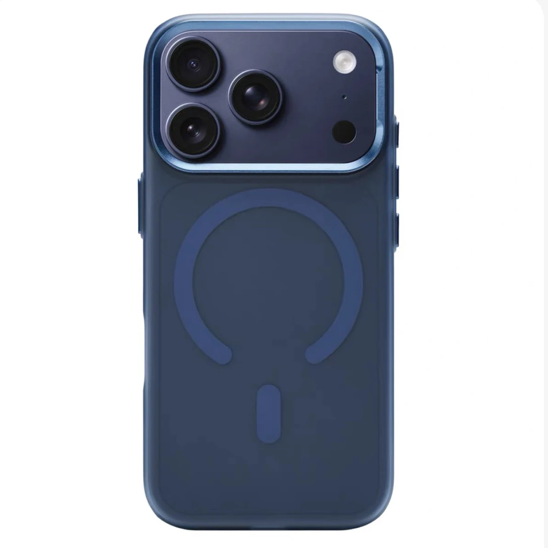 Capa Protetora Fosca Semitransparente (azul Para Iphone 17), Resistente A Impactos.