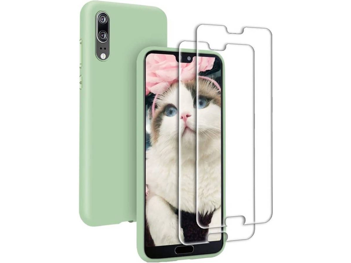 Capa + Película Huawei P20 2* HONGWE. Verde
