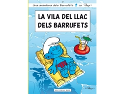 Livro La Vila Del Llac Dels Barrufets de Pierre Culliford "Peyo" (Catalão)