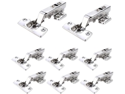 Conjunto De 4 Dobradiças Aço Inoxidável Para Armários, Com Fechamento Suave, Sistema Hidráulico E Amortecedor Para
