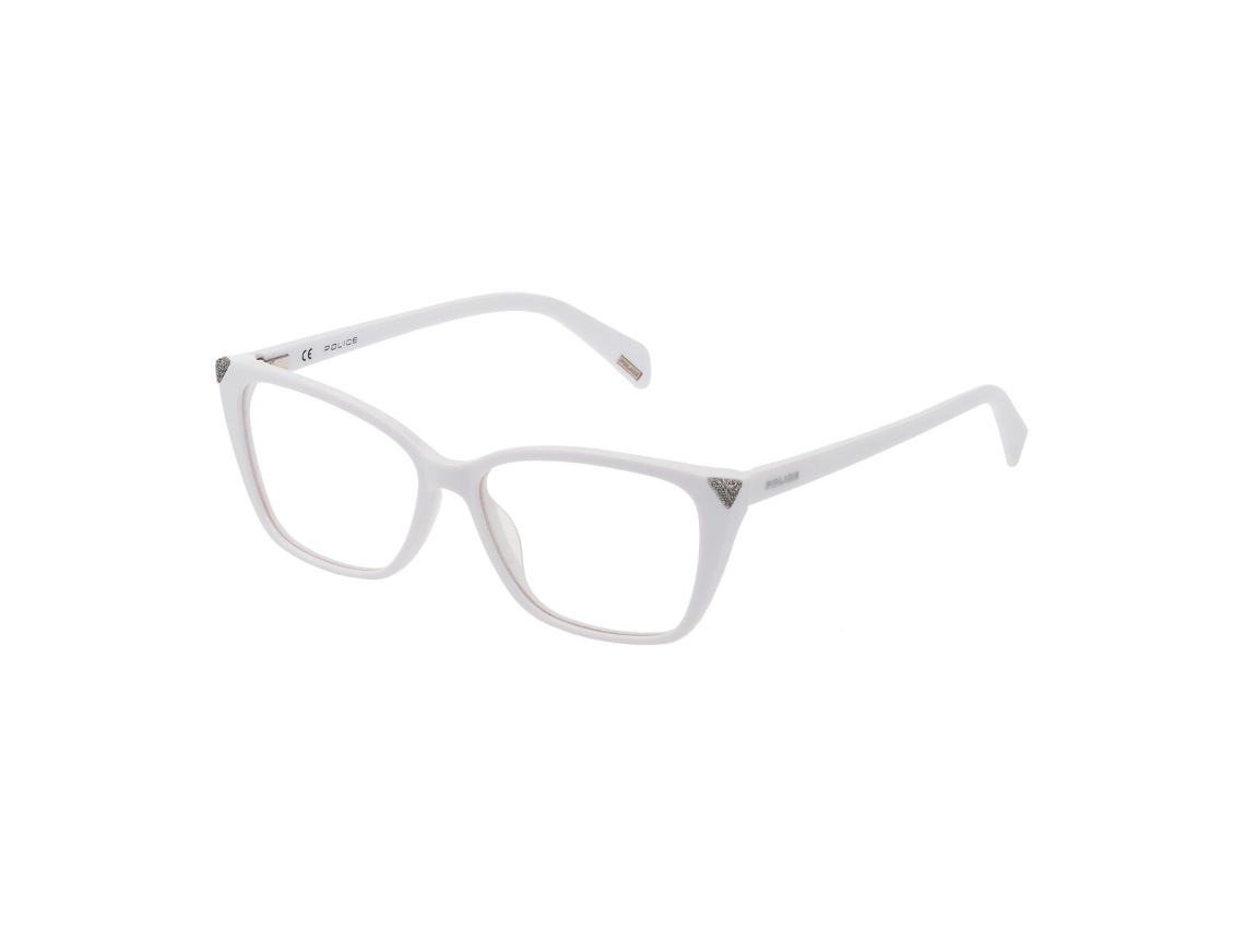 Armação de óculos feminina Police VPL929-54847Y (branca - plástico - Ø 54 mm)