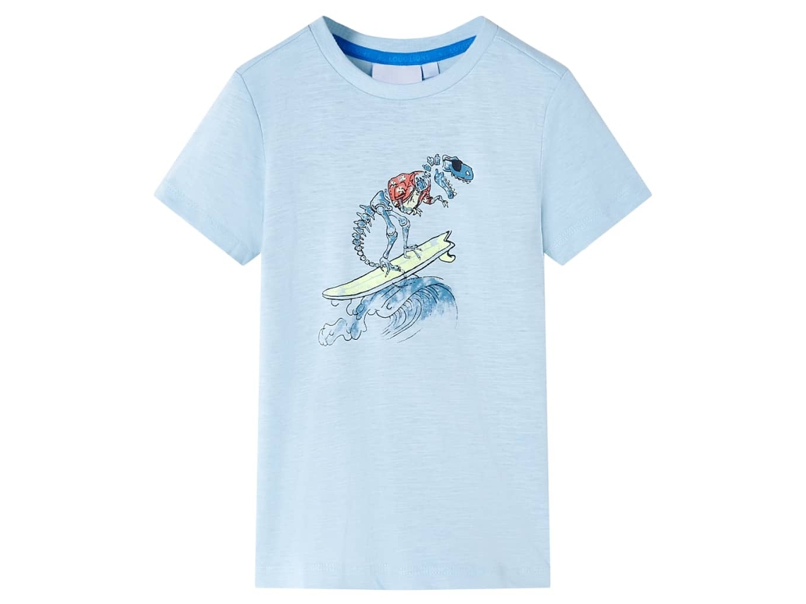 T-shirt Para Criança Azul 140