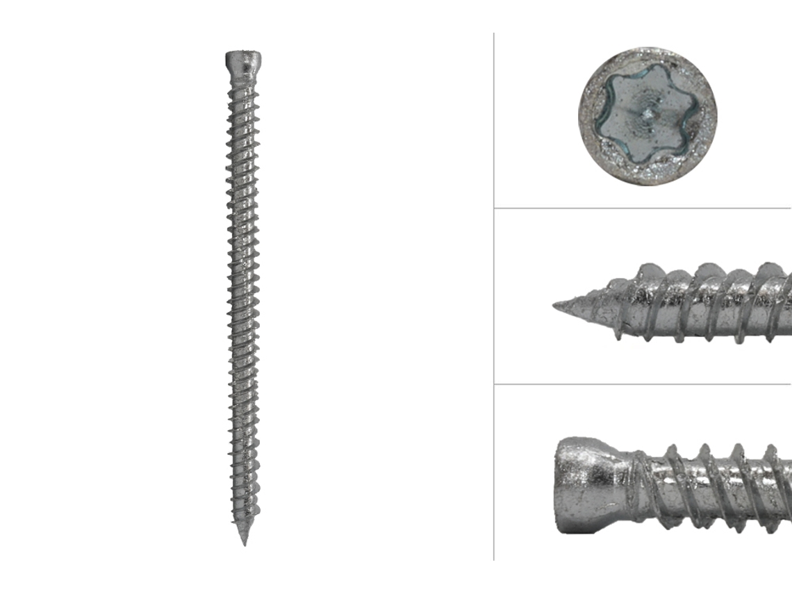 Parafusos Da Estrutura Cabeça Cilíndrica Zincada 7 5 X 112 Mm 100 Peças WOVAR