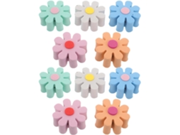 Conjunto De 10 Enfeites De Antena De Veículo Em Eva Com Bolas E Flores, Acessórios