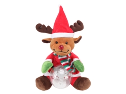 Brinquedo de Natal Elfo Cantor Dançante 3 Músicas Brilhante