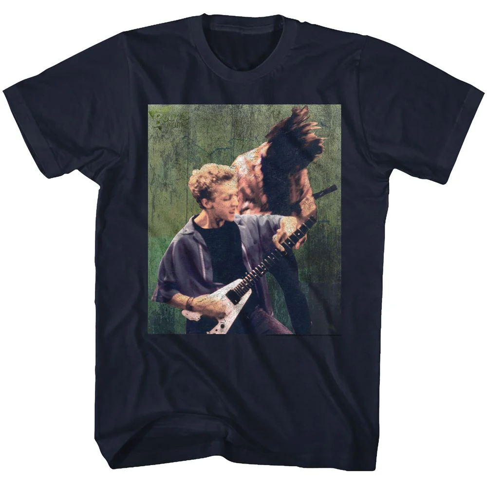 Unisex Adult T-shirt Rockinstone Bill And Ted Rocking Stallyns Navy Sizexxxl