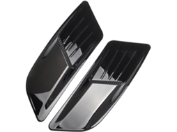 Conjunto de adesivos decorativos em ABS para capô de carro, na cor preta.