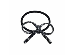 Elástico de Cabelo Araban Preto Branco Laço