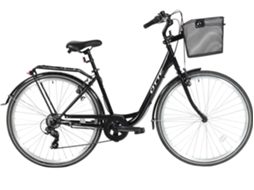 Bicicleta Urbana OTTE Nebula com Cesto (Outlet Grade A - Preto)