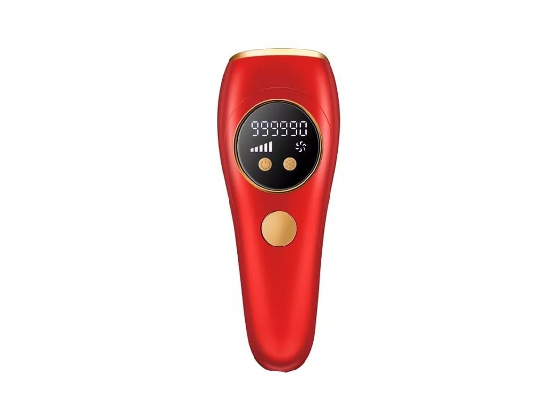 Depilador Facial Ipl Yizhood 999.999 Flashes Safira Ice Cool Vermelho