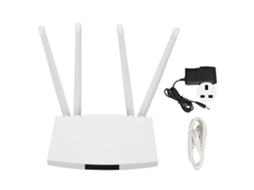 Rotor Wi-Fi 4G de 300 Mbps com cartão Micro SIM, 4 antenas, 32 usuários, ponto de acesso para Espanha e Europa, plugue do Reino Unido.