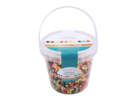 Aqua Pérolas 3 Mm Maxi Pack 5000 Peças 10 Cores Sodertex