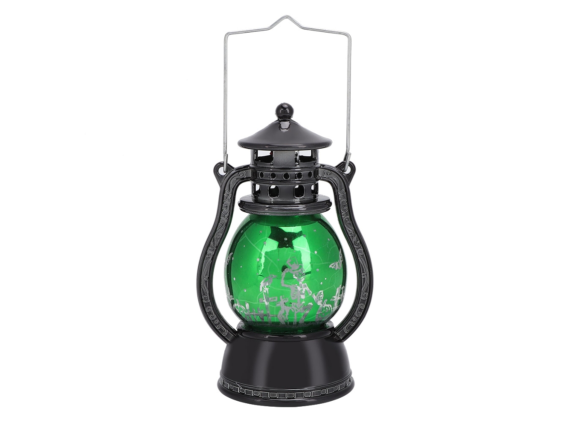 Luz Portátil Decorativa Halloween Forma Inovadora Verde