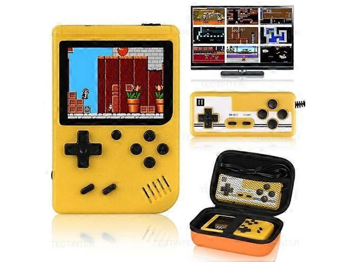 Mini Console De Videogame Retrô Portátil Com 400 Jogos Integrados De 8 Bits E 3,0 Polegadas Controle VONKELIOS
