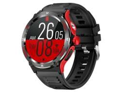 Smartwatch Yizhood Kt76 1.53 Inch Chamada Bluetooth 3atm Monitorização Da Saúde À Prova De Água 500mah (android E Ios Vermelho)