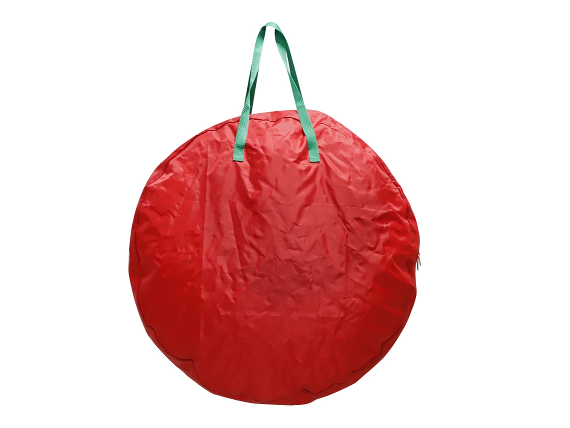 Sacola de Armazenamento para Coroa de Natal Transparente com Alças Oxford 76x20cm | S/MARCA