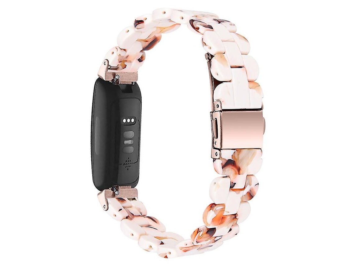 Pulseira esportiva oval de resina para Fitbit Inspire 1/2/Inspire HR, design Nougat Ly Ebike