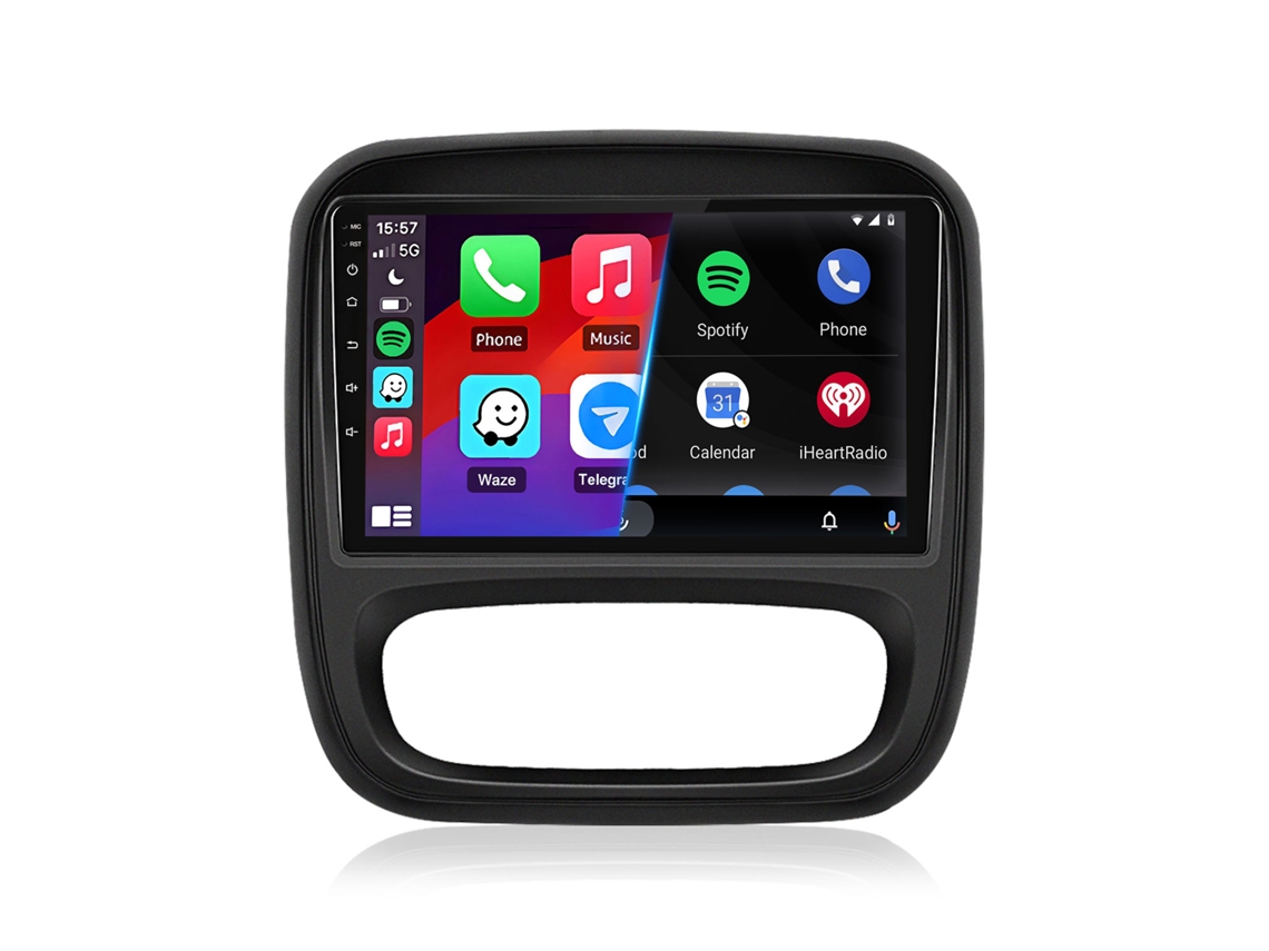 Rádio Automóvel Android 15 JUNSUN para Renault Trafic 3 Opel Vivaro B 2014-2018 Auto Carplay 4gb+64gb Plug And Play