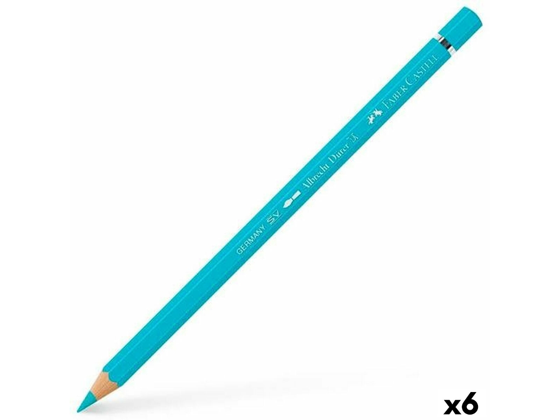 Lápis de Cores FABER-CASTELL Albrecht Dürer 154 Turquesa 6 Unidades