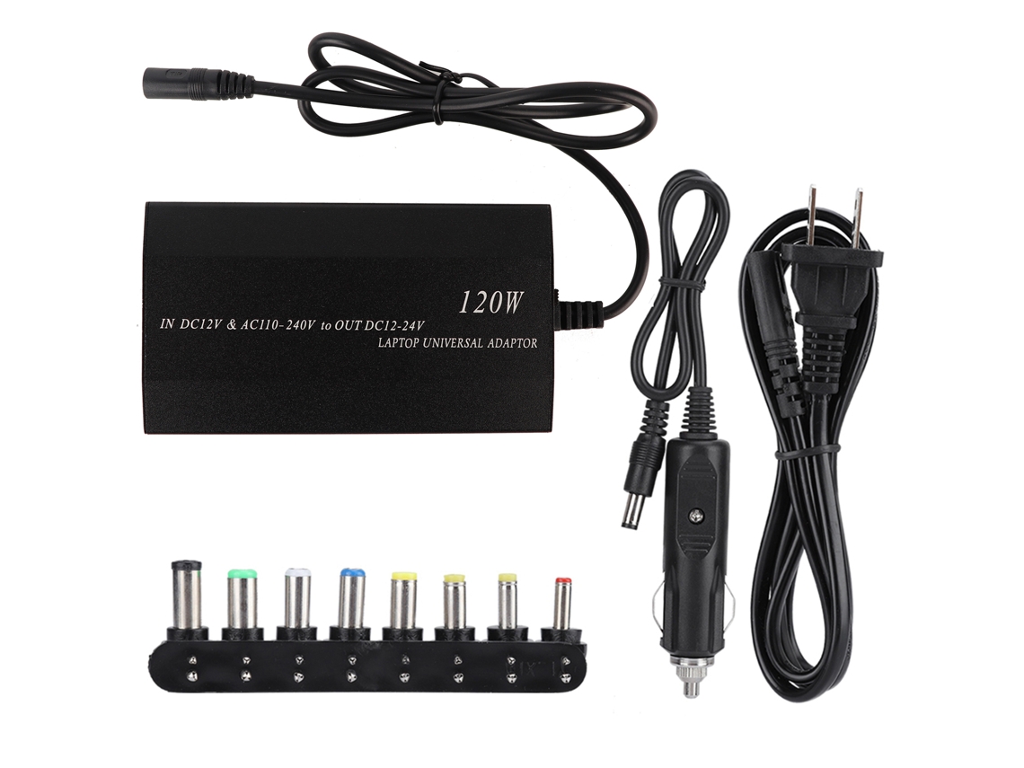 Aetheria adaptador de Energia Universal para Notebook 120w com 8 Conectores para Carro e Casa