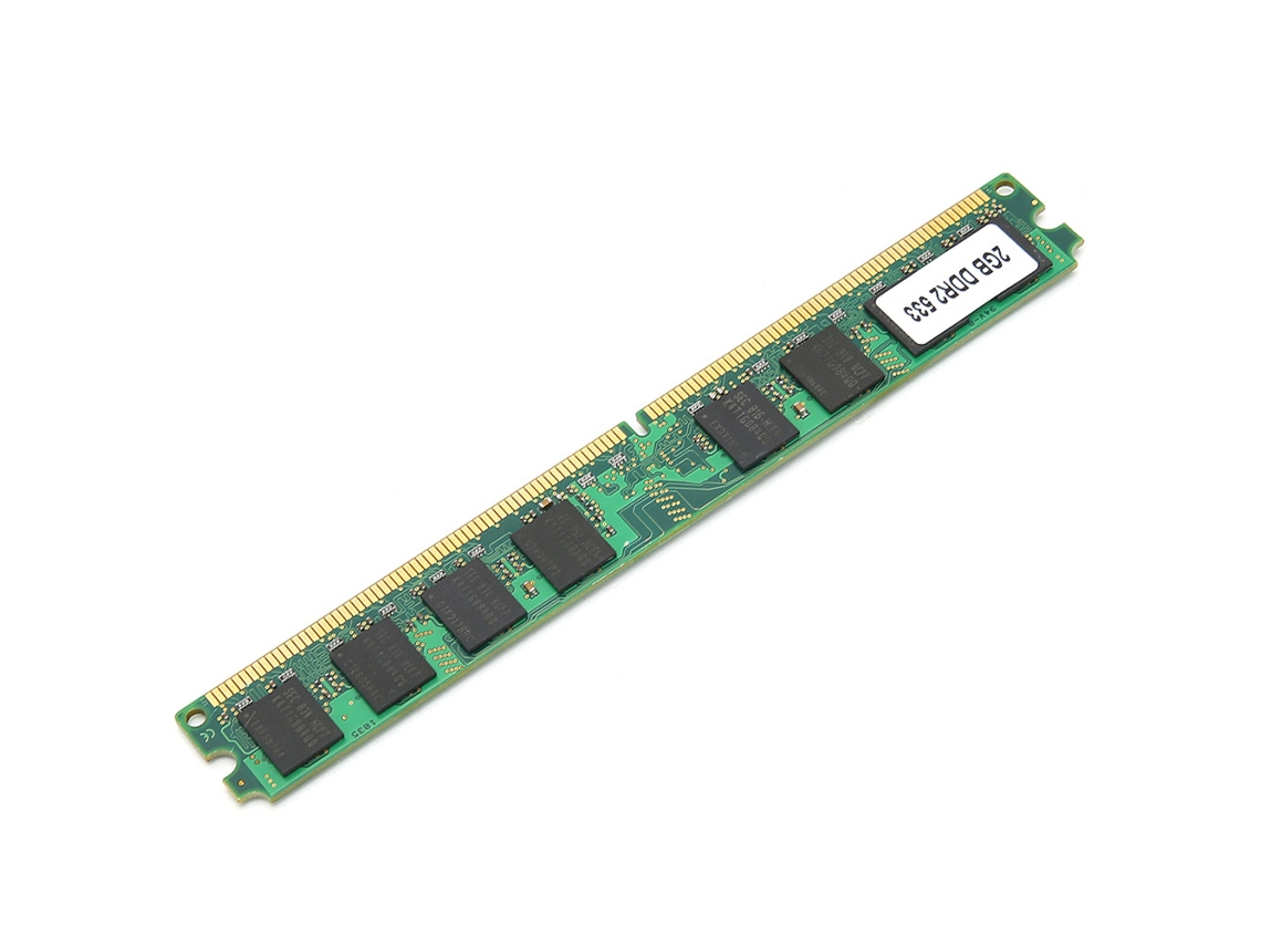 Módulo De Memória Desktop 2gb Ddr2 533mhz Pc4200 Doublesided 16grain Componente Eletrônico