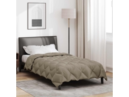 Vidaxl Edredom De Inverno 140 X 220 Cm 450 Gsm Cinzento-claro