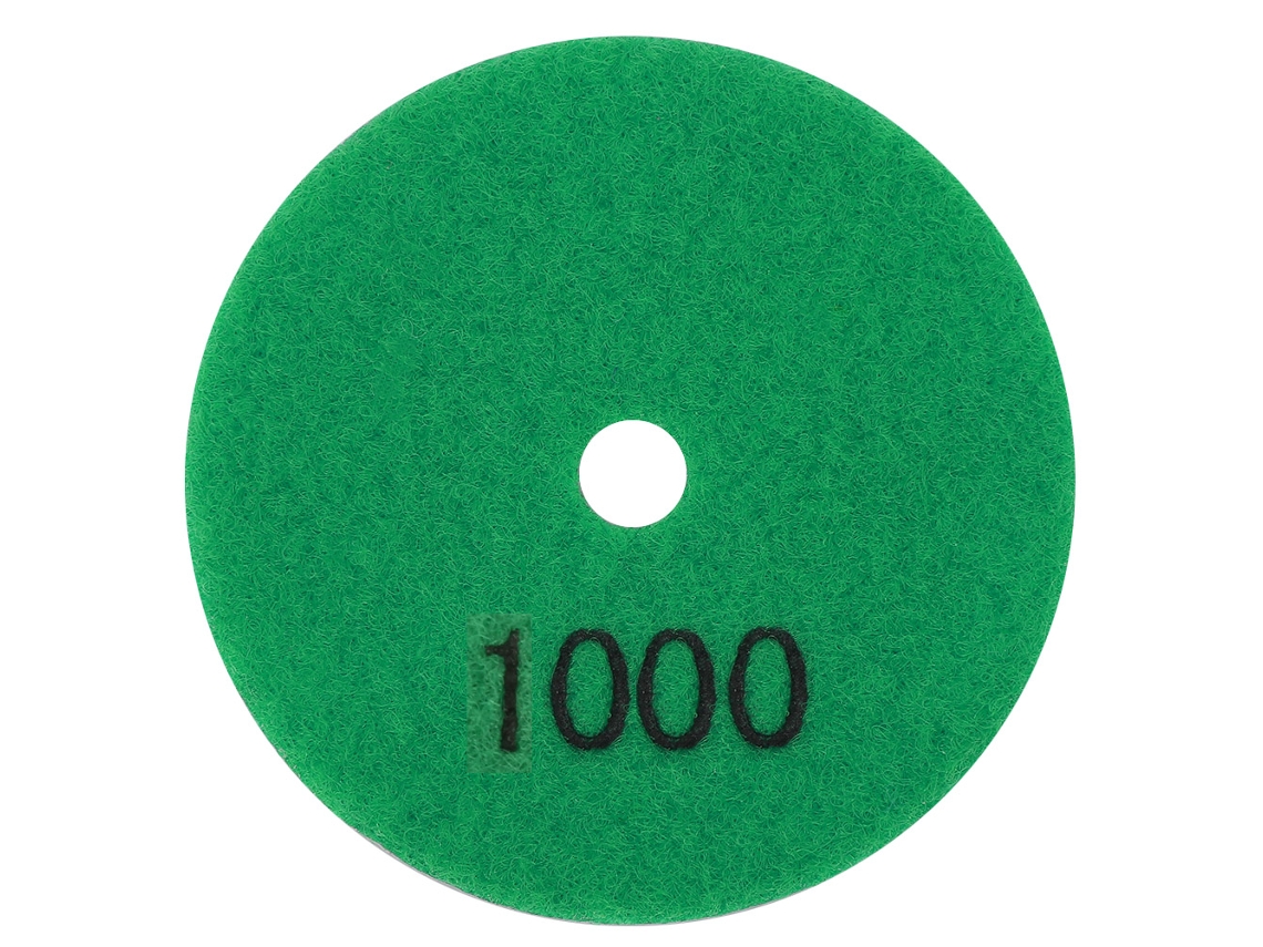 Pastilla De Polimento De Diamante Redonda De 3 Polegadas Para Granito E Mármol - Ferramenta De Polimento Úmido (1000)