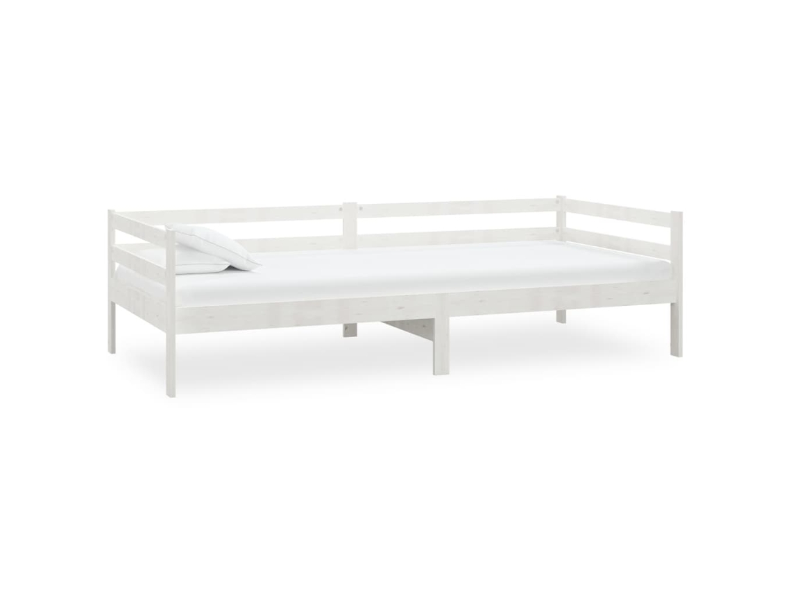 Sofá cama 90x200 Cm Madeira de Pinho Maciça Branco MAISON EXCLUSIVE