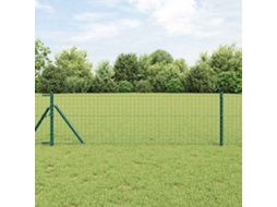 Vidaxl Cerca Euro Verde 0,6 X 10 M Ferro Revestido De Pvc