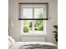 Vidaxl Cortina Veneziana Marrom Escuro 160 X 130 Cm 35 Mm