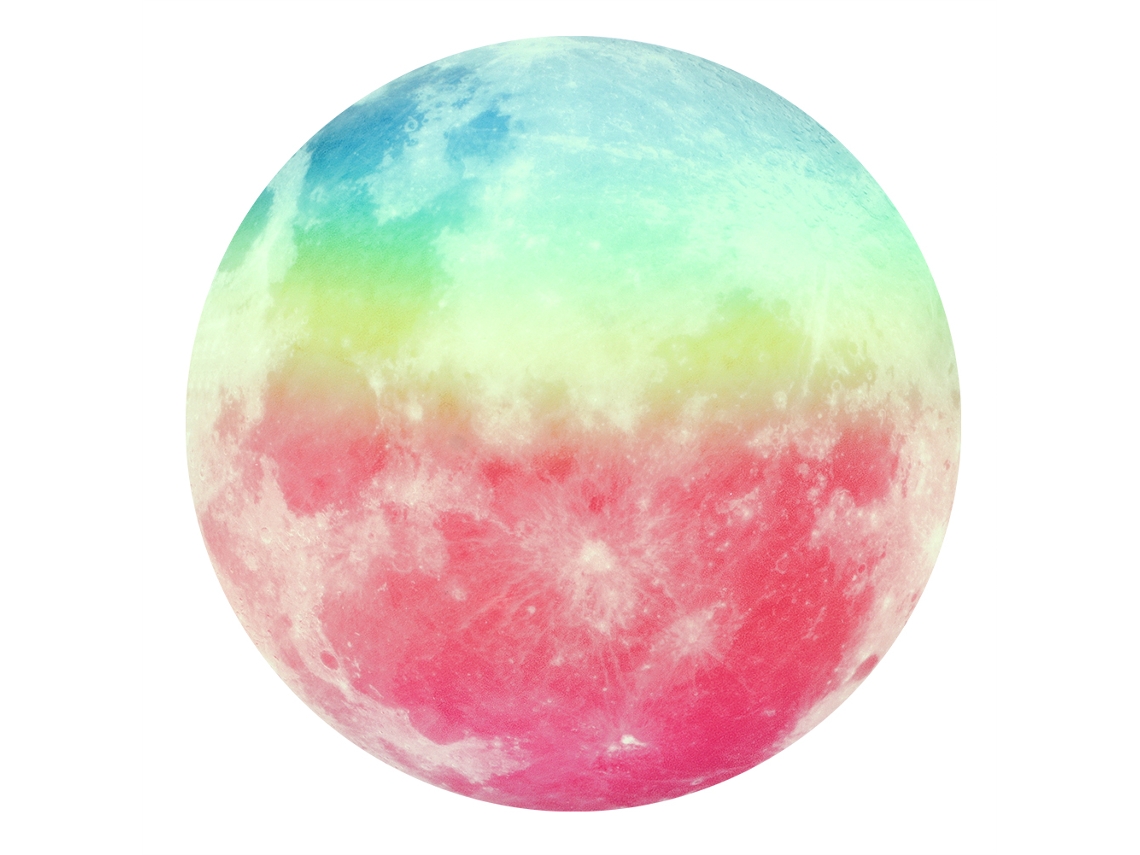 Adesivo Luminoso Lua De 30cm Da Laxiscreed Para Decoração Luminosa E Ambientes Especiais