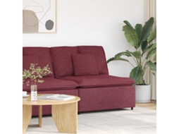 Vidaxl Módulo Central Para Sofá Modular Com Almofadas, Vermelho Vinho, 100 Cm