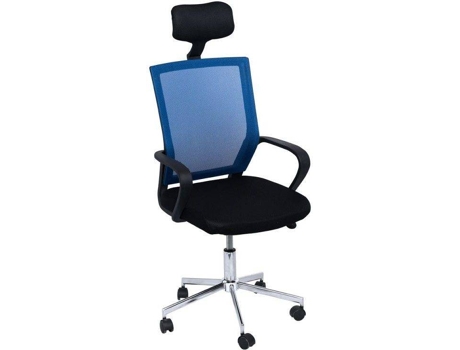 Cadeira de Escritório Executiva  Solium Azul e Preto