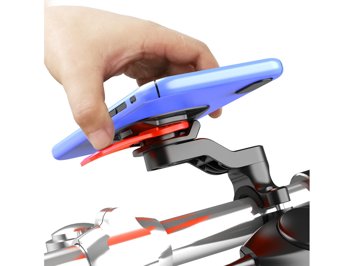 Suporte universal para celular em bicicleta e moto, clamp para guidão S/MARCA
