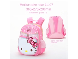 Mochila de Desenho Animado Da Hello Kitty Ajuda na Perda de Peso Meninas Da Escola Primária Da Primeira À Quinta Série