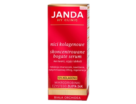 Concentrated Collagen Rich Serum For Face, Neck Décolleté 30ml Janda